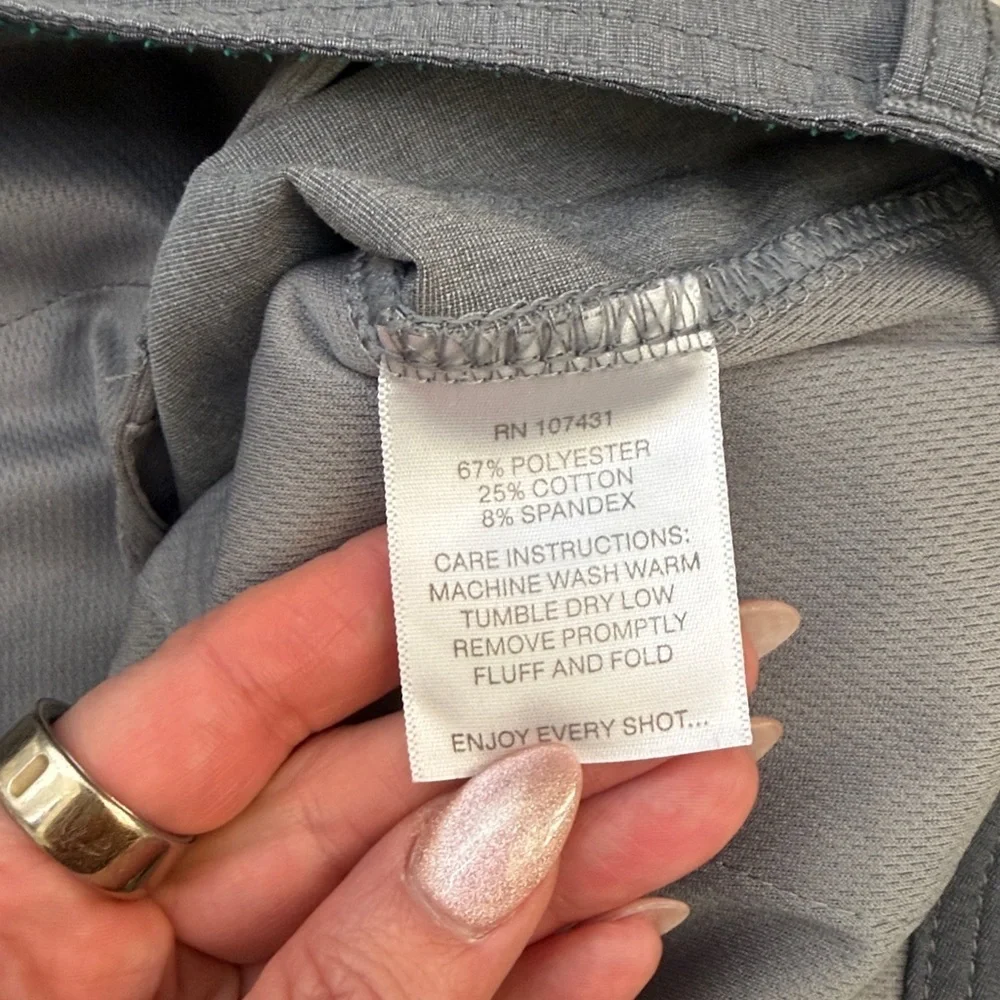 Linksoul Golf Shorts Men’s Gray Performance Stretch Fabric Size 36